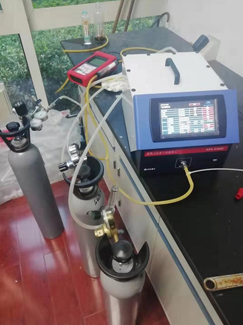 蘇州環境監測站便攜式氣體稀釋儀現場測試