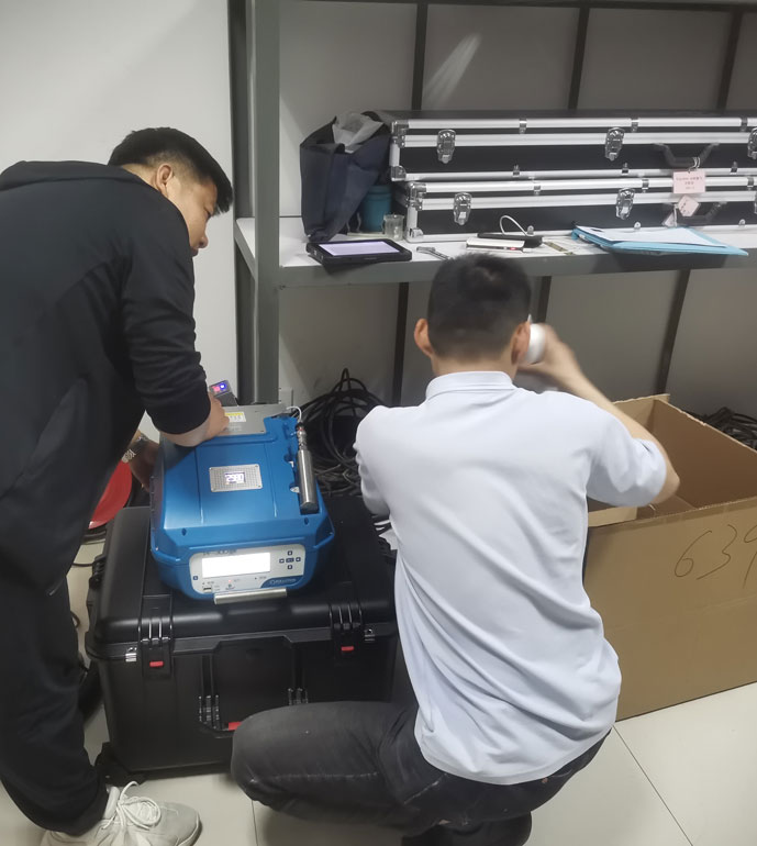 中衛(wèi)市生態(tài)環(huán)境監(jiān)測站PF-300驗收培訓