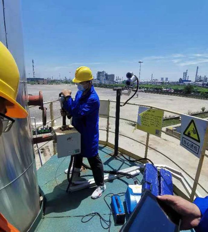 山東潤澤石化有限公司現場測試